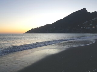 tramonto in costiera