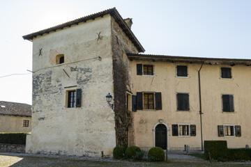The medieval village of Strassoldo, Italy