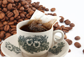 Kopi is a type of traditional coffee local to Singapore and Malaysia. It is a highly caffeinated black coffee served with milk and sugar.