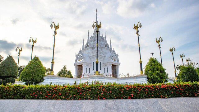 Surat Thani City Pillar Shrine is famous religious attractions, Surat Thani, Thailand, Sep 4, 2020.