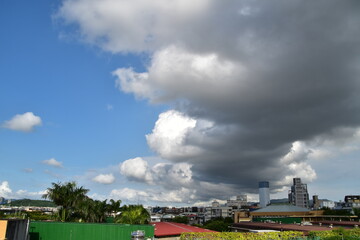 The view of Taipei with clouds in Taiwan