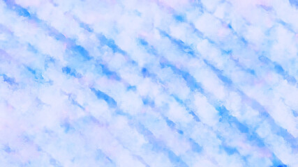 Abstract white and blue diagonal stripes watercolor background