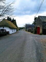 Fototapeta na wymiar Irish Thatched Cottage