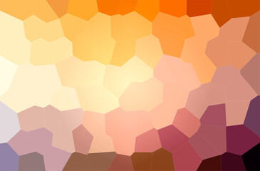 Abstract illustration of orange Big Hexagon background
