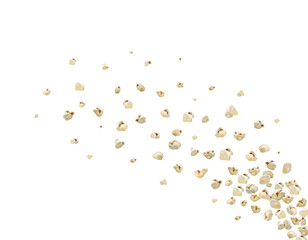 Popcorn splash. Realistic vector popcorn flying. A lot of popcorn Blow up flying pop corn. Oops. graphic illustration