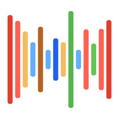 
Vector design of digital audio, icon in editable style 
