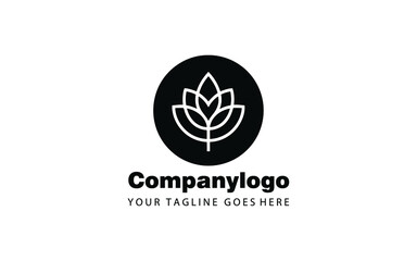 Leaf for simple logo design