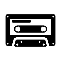 
Audio cassette tape icon design, vector of sound tape 
