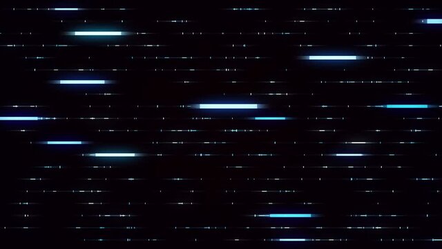 Abstract Horizontal Glowing Lines Speed Fx Background Loop/ 4k animation of an abstract technology background with horizontal lines random speed seamless looping