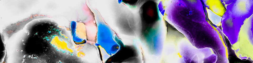 Artistic Picture.   Holographic Blue Invitation.