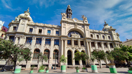 Fototapeta na wymiar Edificio de Correos en Valencia
