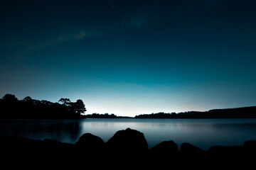 Barragem de Piraquara a noite.