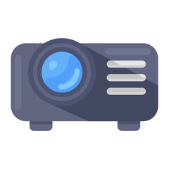 
An icon design of projector, vector of electronic device for presentation purpose 
