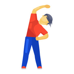 
Yoga  icon design, trendy vector style of fitness exercise 
