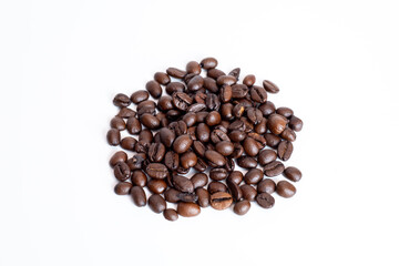 coffee beans on white background