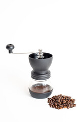 coffee grinder with coffee beans