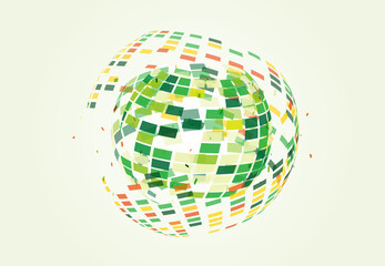 イラスト　球体　イメージ