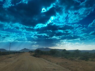 storm over the desert