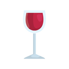 cup of wine, on white background vector illustration design