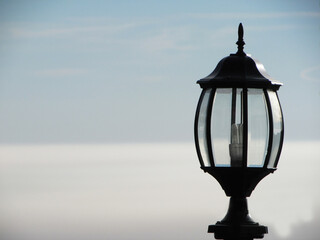old street lamp post