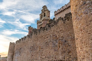 Fototapeta na wymiar The famous castle of Turegano in the province of Segovia (Spain)