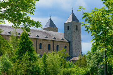 Fototapeta na wymiar Abtei Münsterschwarzach - Außenansicht Benediktinerkloster