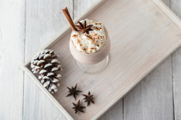 Eggnog cocktail