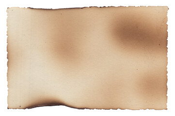 Old vintage texture retro paper with burned edges, stains and scratches background