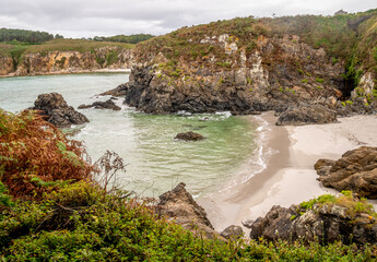 beautiful beaches and cliffs of Galicia