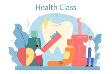 Healthy lifestyle class. Idea of medicine and healthcare education.