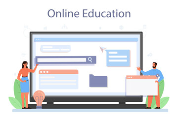 Layout designer online service or platform. Web development,