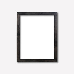 Grey wooden frame mockup jpg with shadow inside and outside the frame.