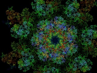 Imaginatory fractal background Image