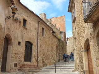 Fototapeta na wymiar Pals, beautiful medieval village in Costa Brava. Girona. Catalonia,Spain