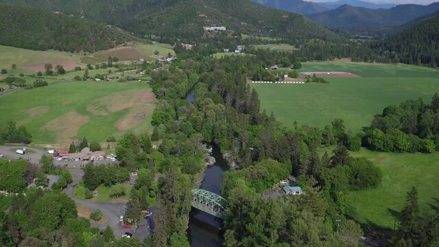 Applegate Oregon Aerial Drone/Applegate Valley Oregon Aerial Drone - Applegate Bridge