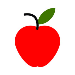 Apple Icon in trendy flat style 