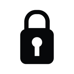 Lock Icon vector Security sign.Padlock Icon