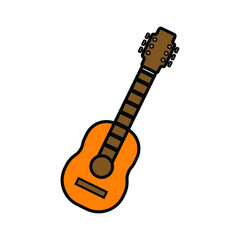 guitar icon or logo isolated sign symbol vector illustration