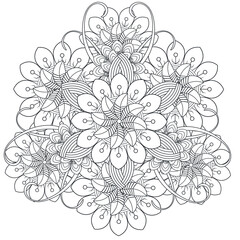 beautiful floral flower in line style for art projects. It is also useful for social media post, printing need, pillow, pattern ideas and so on 
