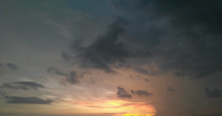 clouds in sky at sunset
