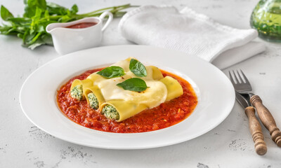 Spinach and Ricotta Cannelloni