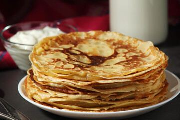 Russian cuisine national dish bliny