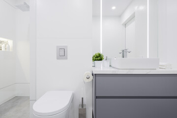 Small white bathroom