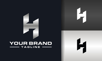 letter H strong logo
