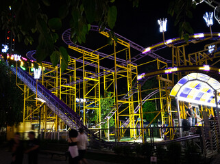 Theme Park in night city
