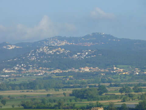 Costa  Brava. Landscape in Llabia, village of Girona. 