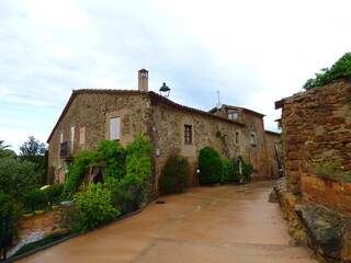 Fototapeta na wymiar Medieval Village in Girona. Catalonia,Spain
