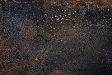 Old rusty dark metal background or texture