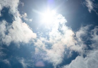 Fototapeta premium blue sky and clouds