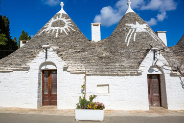 Fototapeta na wymiar Typical Trulli houses in Alberobello, Apulia, Italy.